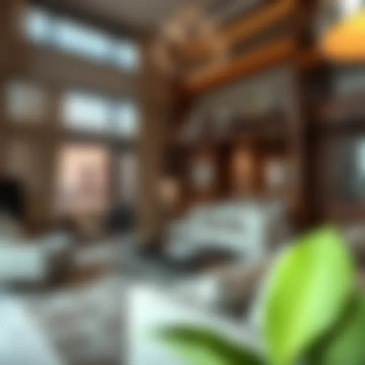Luxury Apartment Living in Dubai An upscale apartment interior showcasing luxury living