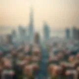 Visual representation of Dubai's skyline highlighting residential areas