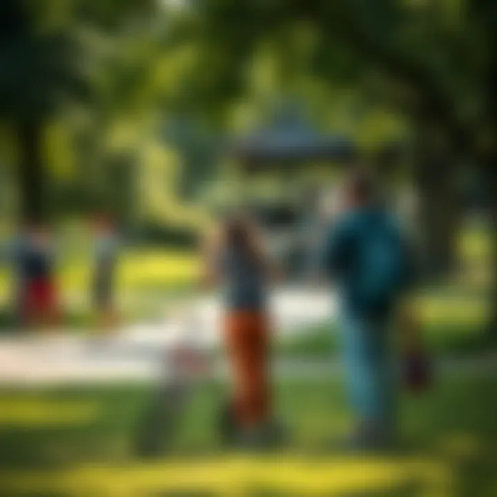 Recreational Activities in Shees Park Visitors enjoying recreational activities within Shees Park