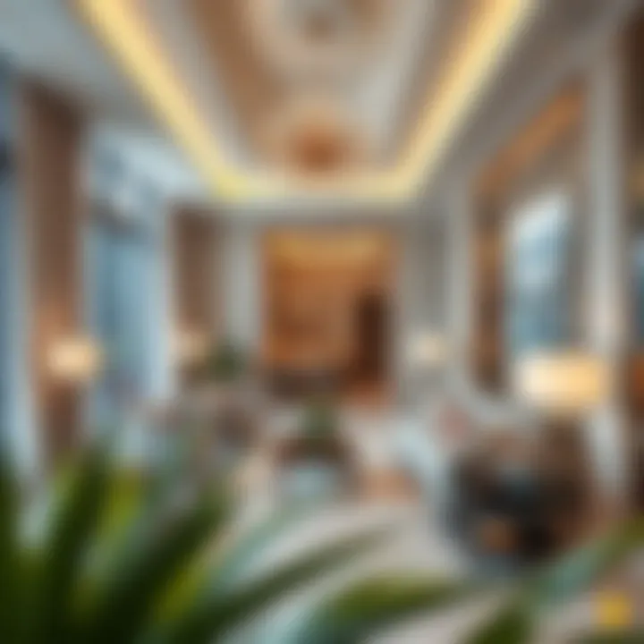 Luxurious Interiors of Faltat Building Interior layout of a luxurious apartment in the Faltat Building