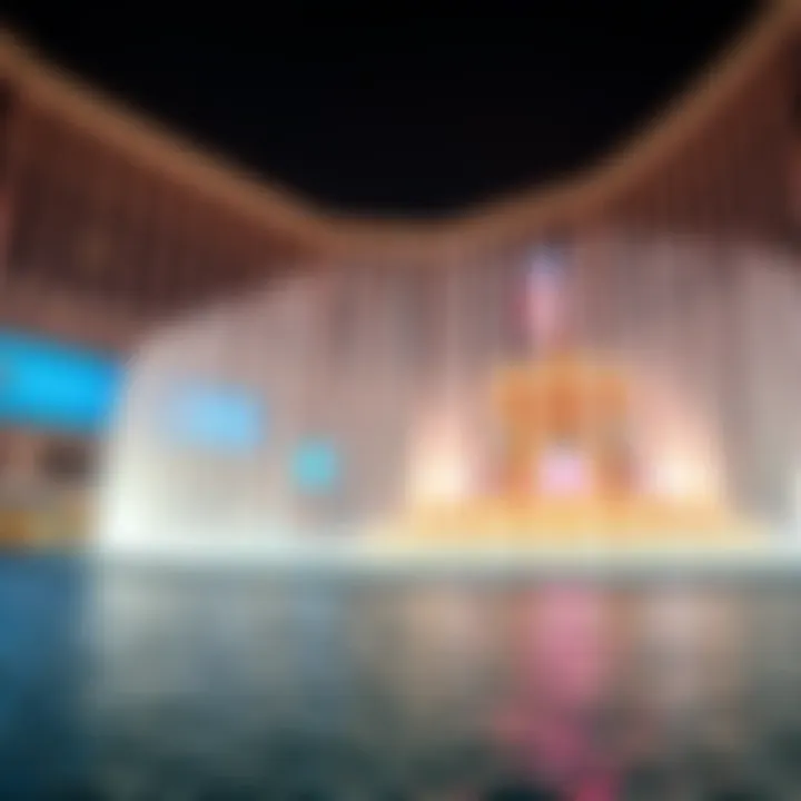 Spectacular water choreography at Dubai Mall fountains