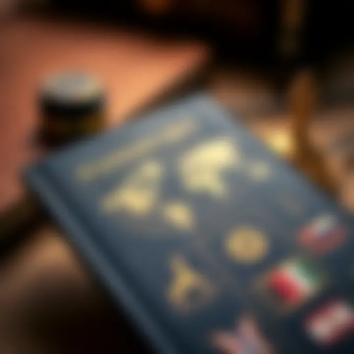 Passport Adventures: The Journey Awaits A passport with stamps from various countries
